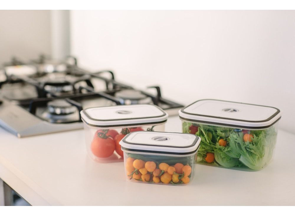 Potes Herméticos Electrolux de Plástico Branco Retangular com 10 Unidades