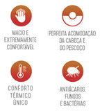 Travesseiro Kit Nasa X 2 un Duoflex Altura 10cm Para Fronha 45x65cm Antiácaro Capa Malha 100% algodão