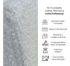 Kit 10 Toalhas De Banho Hotel Profissional Teka Roma 440g