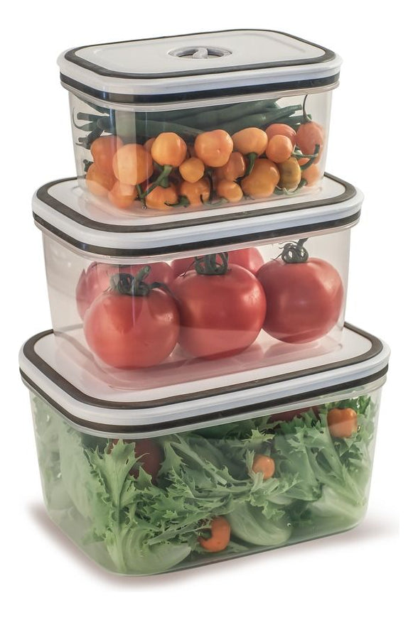 Potes Herméticos Electrolux de Plástico Branco Retangular com 10 Unidades