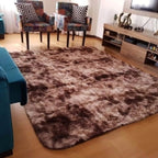 Tapete 2,00x1,50 Peludo Felpudo Sala E Quarto Cores Cor Marrom Mesclado Desenho Do Tecido Pelo Alto