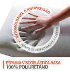 Travesseiro Kit Nasa X 2 un Duoflex Altura 10cm Para Fronha 45x65cm Antiácaro Capa Malha 100% algodão