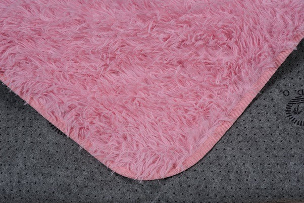 Tapete 2,00x1,50 Peludo Felpudo Sala E Quarto Cores Cor Rosa Desenho Do Tecido Pelo Alto Casa Laura Enxovais Tapete Médio Para Sala