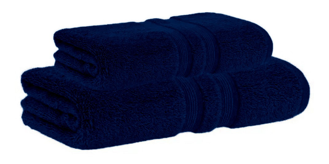 Jogo De Toalhas Banho Buddemeyer Algodão Egípcio 4 Peças Cor Azul-marinho