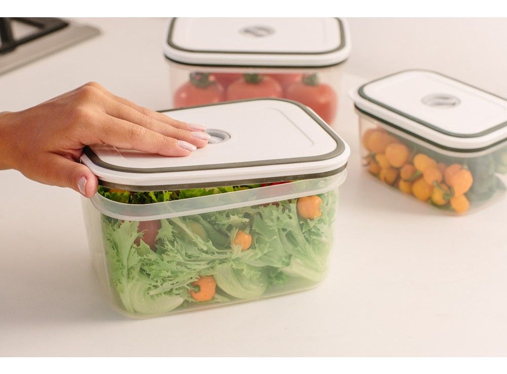 Potes Herméticos Electrolux de Plástico Branco Retangular com 10 Unidades