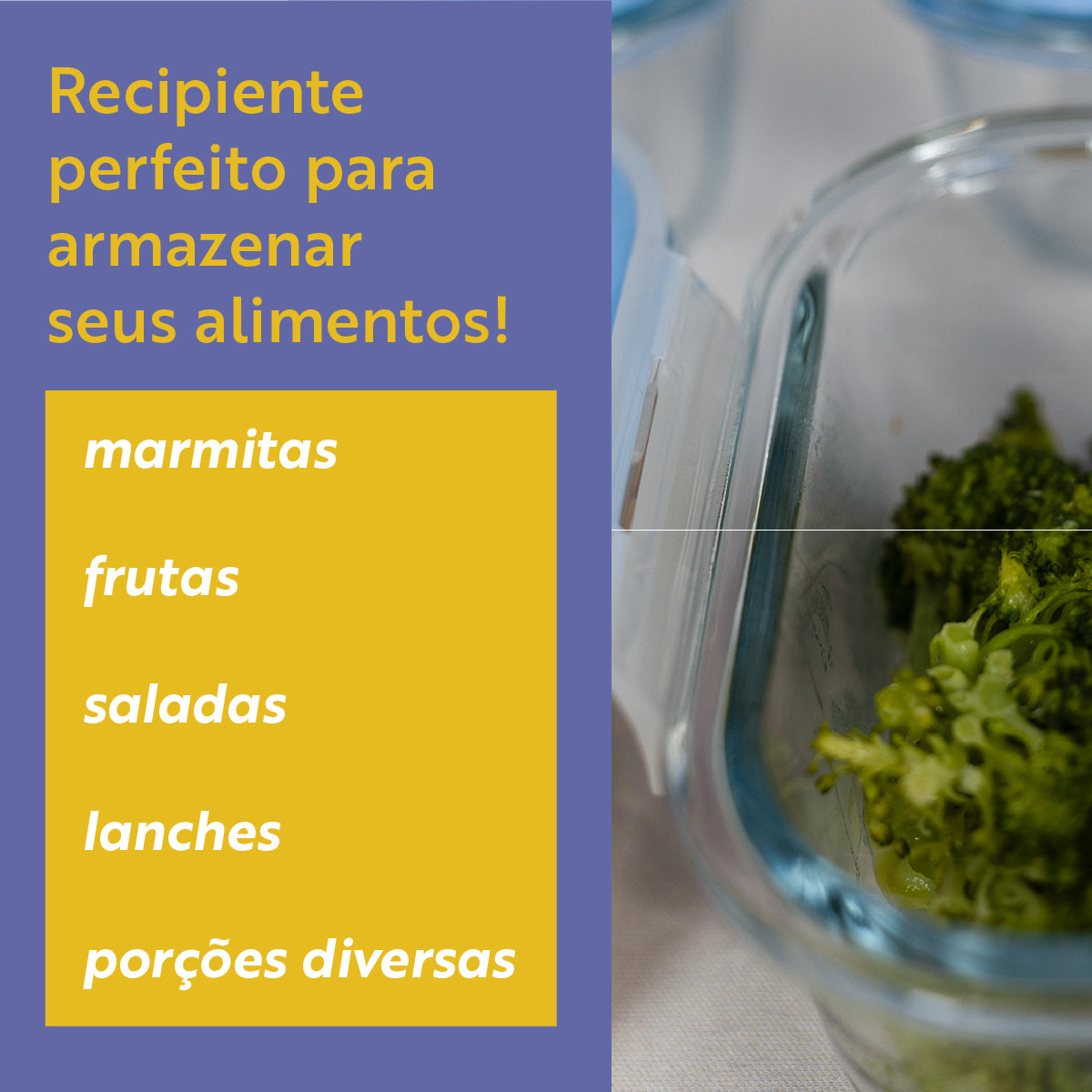 Kit 10 Pote De Vidro Marmita Hermético 640ml Freezer Fitness