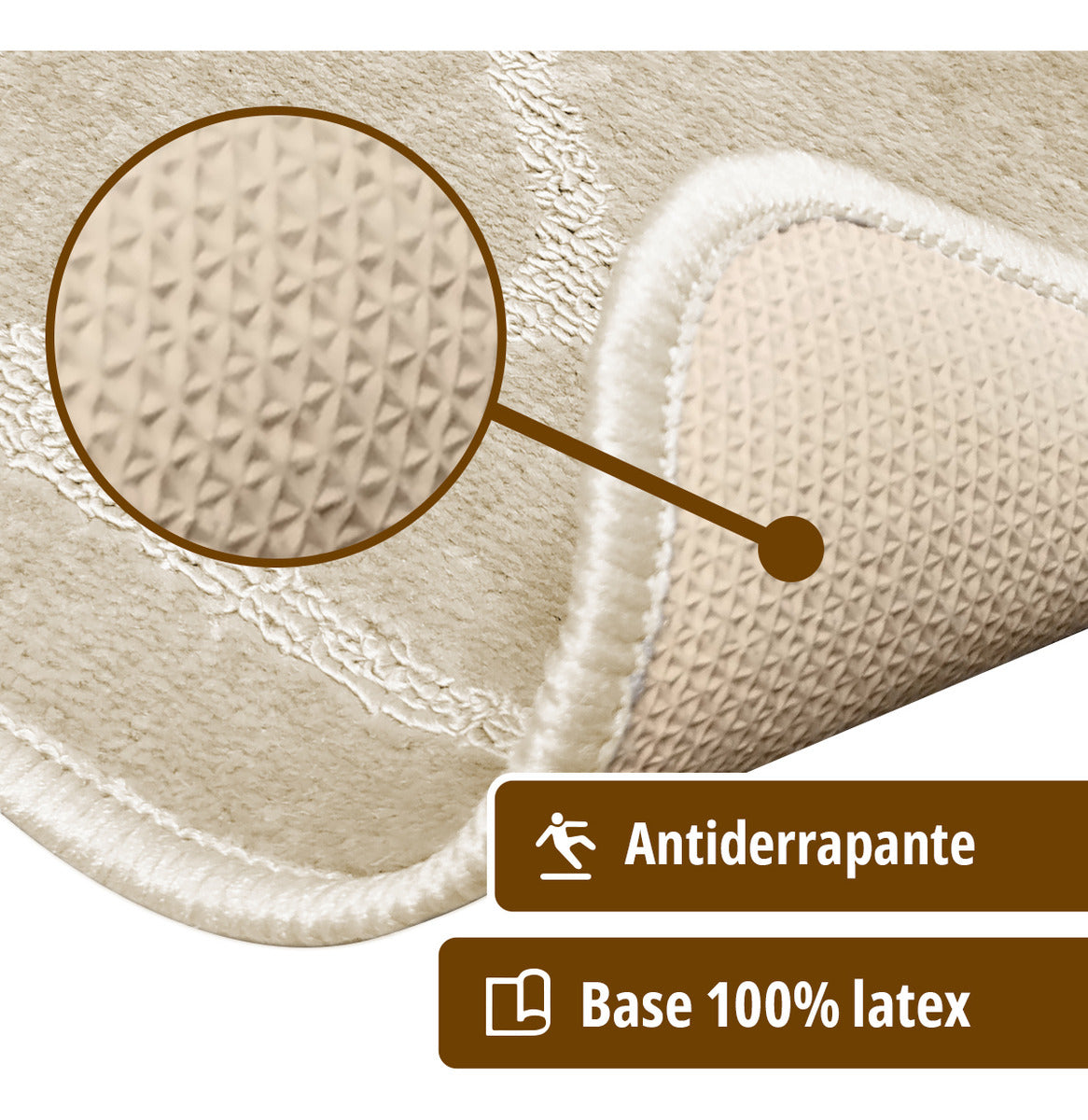 1 Tapete Banheiro Grego Antiderrapante Macio Ce Bg 40x60