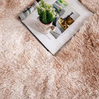 Tapete 2,00x1,50 Peludo Felpudo Sala E Quarto Cores Cor Bege-mesclado Desenho Do Tecido Pelo Alto