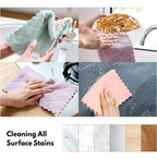 Panos De Cozinha 10 Unidades Felpa Sem Fiapos Panos