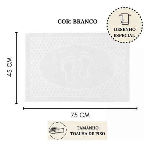 20 Toalha De Piso Hotel Profissional Tapete De Chão Oferta