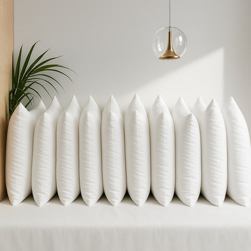 Travesseiro De Hotel Kit 10 Fibra Siliconada Macio Atacado