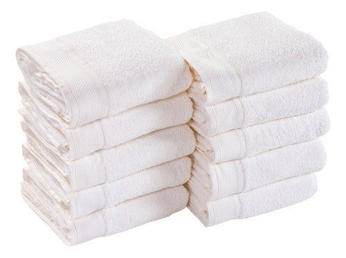 Kit 10 Toalhas Banhão Gramatura 500g/m² Hotel, Pousada