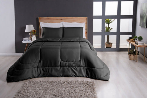 Edredom Queen Percal 400 Fios Grosso Super Casal Hotel Size