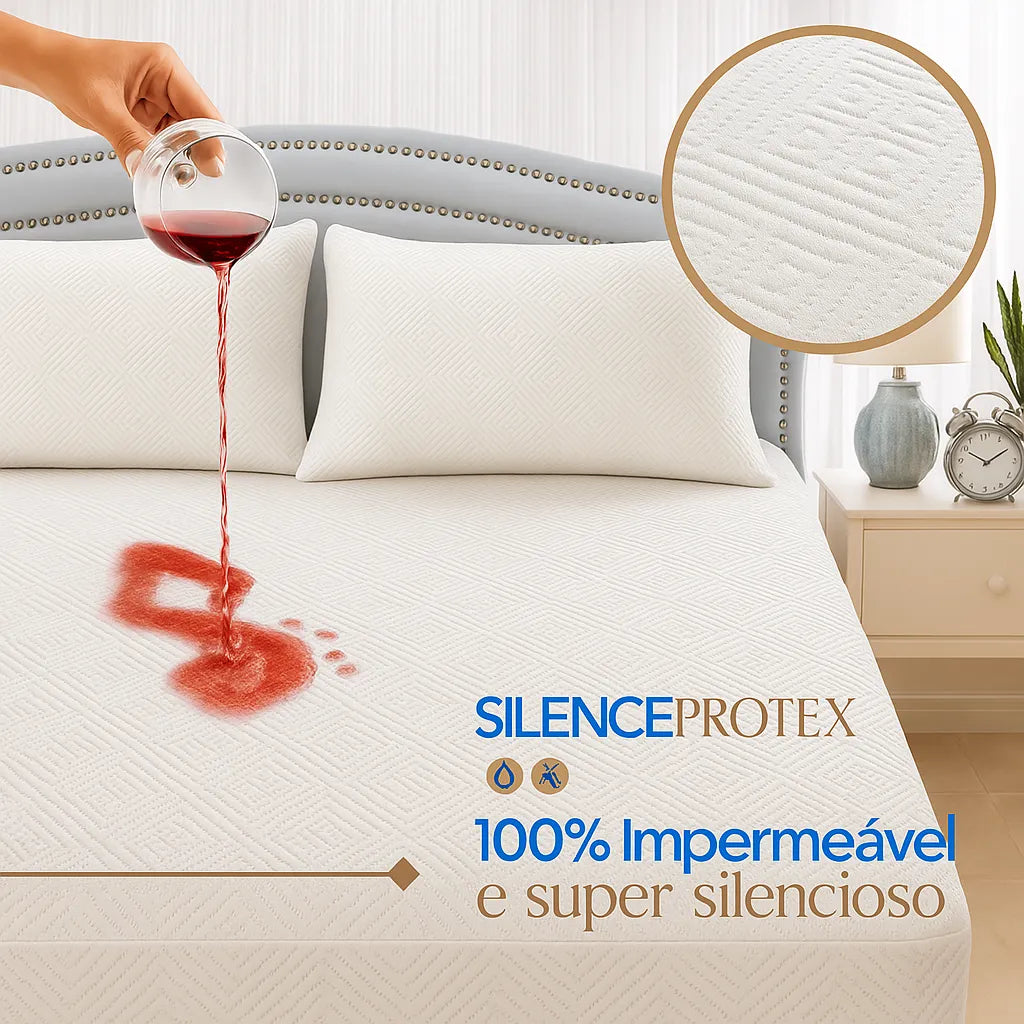Kit Premium - Protetor de Colchão Impermeável + Fronhas Impermeáveis - Super Silencioso