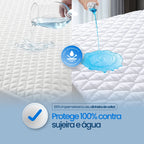 Kit Comum - Protetor de Colchão + Fronhas Impermeáveis