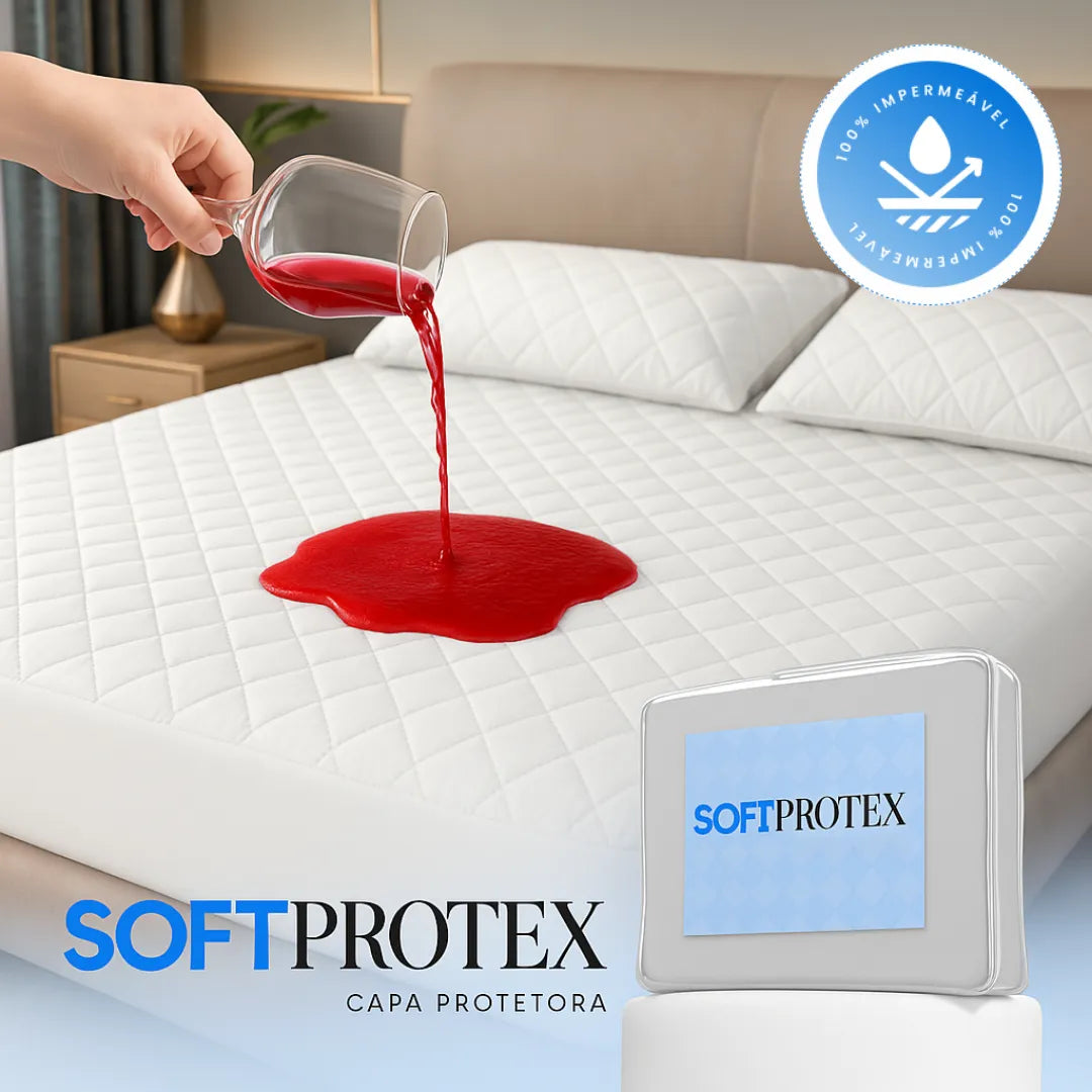 Kit Comum - Protetor de Colchão + Fronhas Impermeáveis